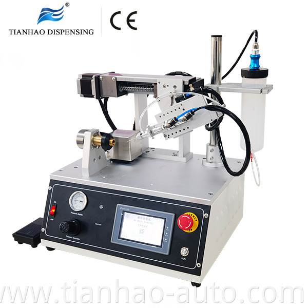 Thread coating machine